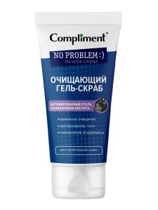 Фотография Compliment Гель-скраб для проблемной кожи • Очищающий • No Problem • 150мл • Арт.915021